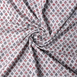 Tiny Sunflower Blue With Red Digital Printed Fabric - Linen – poli 0 fvs2021 110 tiny sunflower blue with red digital printed fabric linen 1