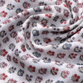 Tiny Sunflower Blue With Red Digital Printed Fabric - Linen – poli 0 fvs2021 110 tiny sunflower blue with red digital printed fabric linen 3