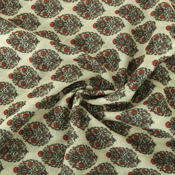 Seamless Red Flower Pot Digital Printed Fabric - Linen – poli 0 fvs2022 110 seamless red flower pot digital printed fabric linen 1