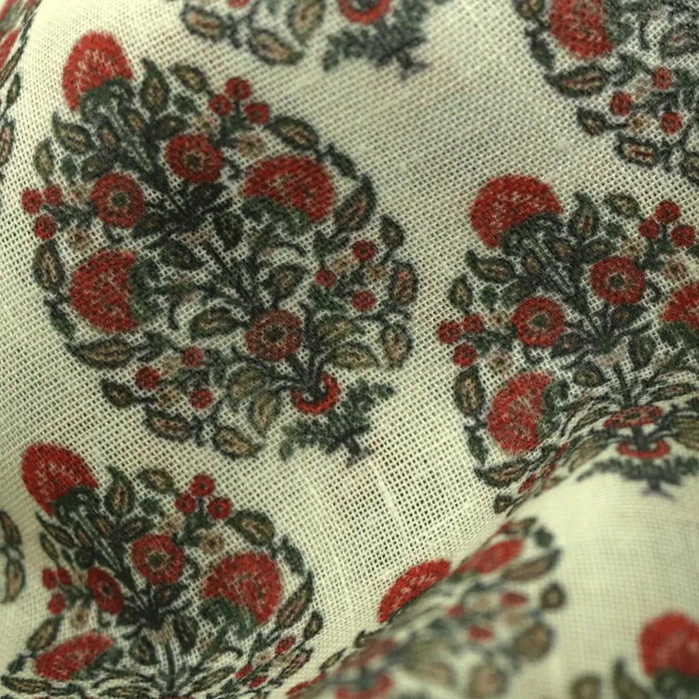 Seamless Red Flower Pot Digital Printed Fabric - Linen – poli 0 fvs2022 110 seamless red flower pot digital printed fabric linen 4