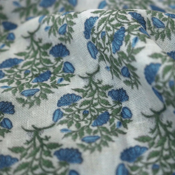 Beautiful Garden Valley Of Flower Digital Printed Fabric - Linen – poli 0 fvs2023 110 beautiful garden valley of flower digital printed fabric linen 2 - alternate view