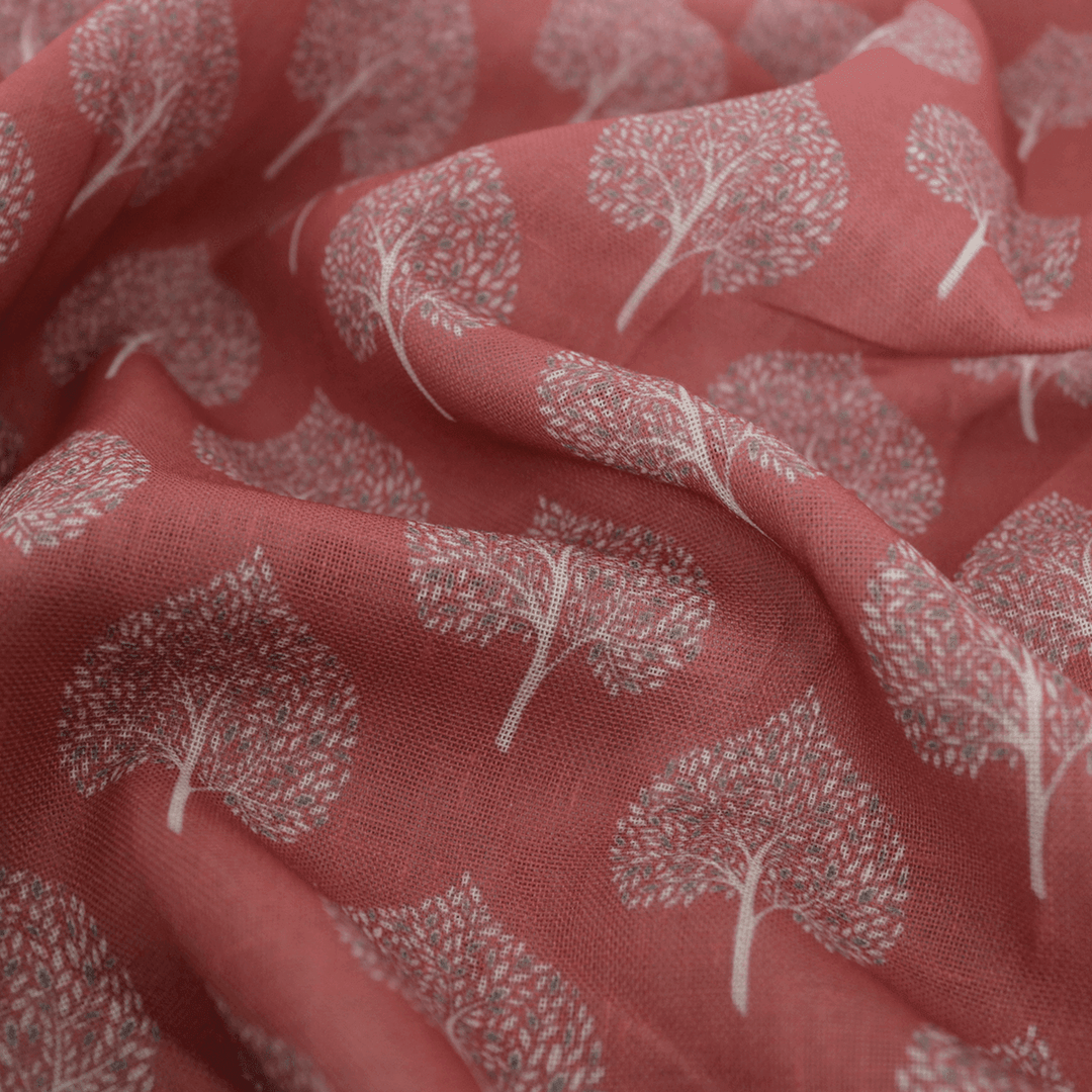 Simply Mimi Leaves Pattern Digital Printed Fabric - Linen - FAB VOGUE Studio®