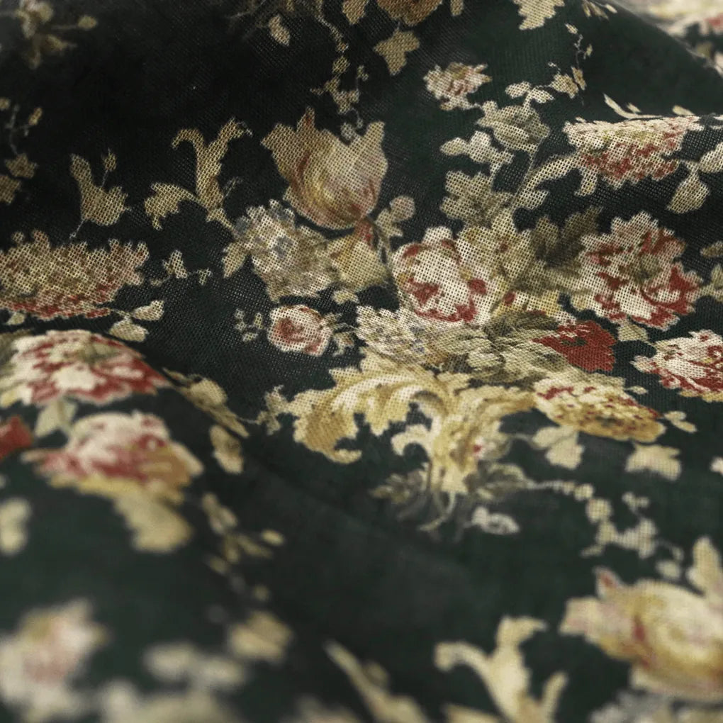 Botanical Calico Floral Pattern Digital Printed Fabric - Linen – poli 0 fvs2028 110 botanical calico floral pattern digital printed fabric linen 2