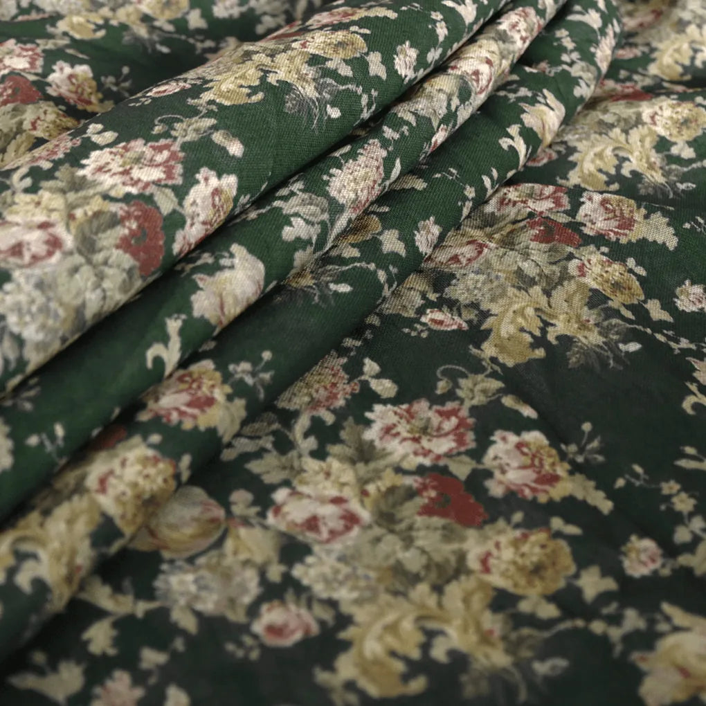 Botanical Calico Floral Pattern Digital Printed Fabric - Linen – poli 0 fvs2028 110 botanical calico floral pattern digital printed fabric linen 4
