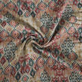 Multicolour Ikat and abstract Pattern Digital Printed Fabric - Linen – poli 0 fvs2030 110 multicolour ikat and abstract pattern digital printed fabric linen 1
