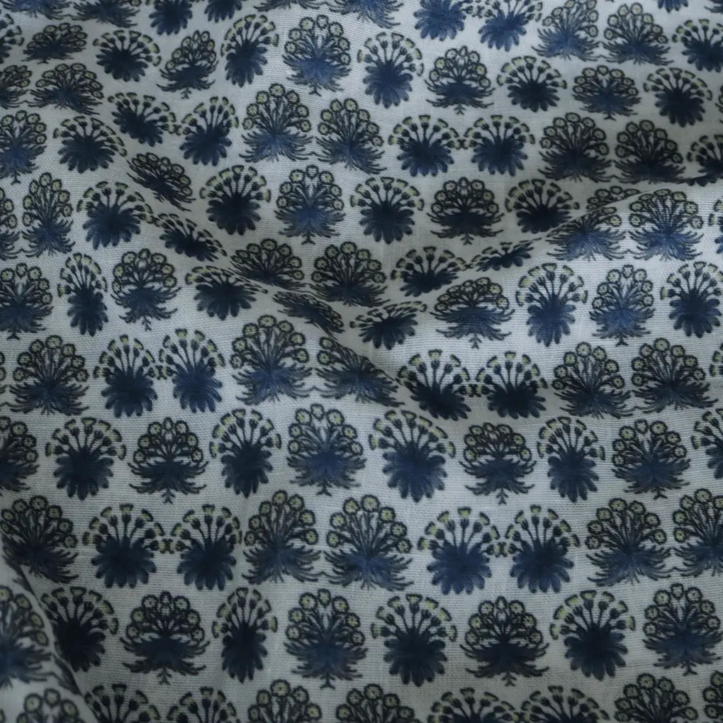 Seamless Blue Geranium Flower Digital Printed Fabric - Linen – poli 0 fvs2031 110 seamless blue geranium flower digital printed fabric linen 2