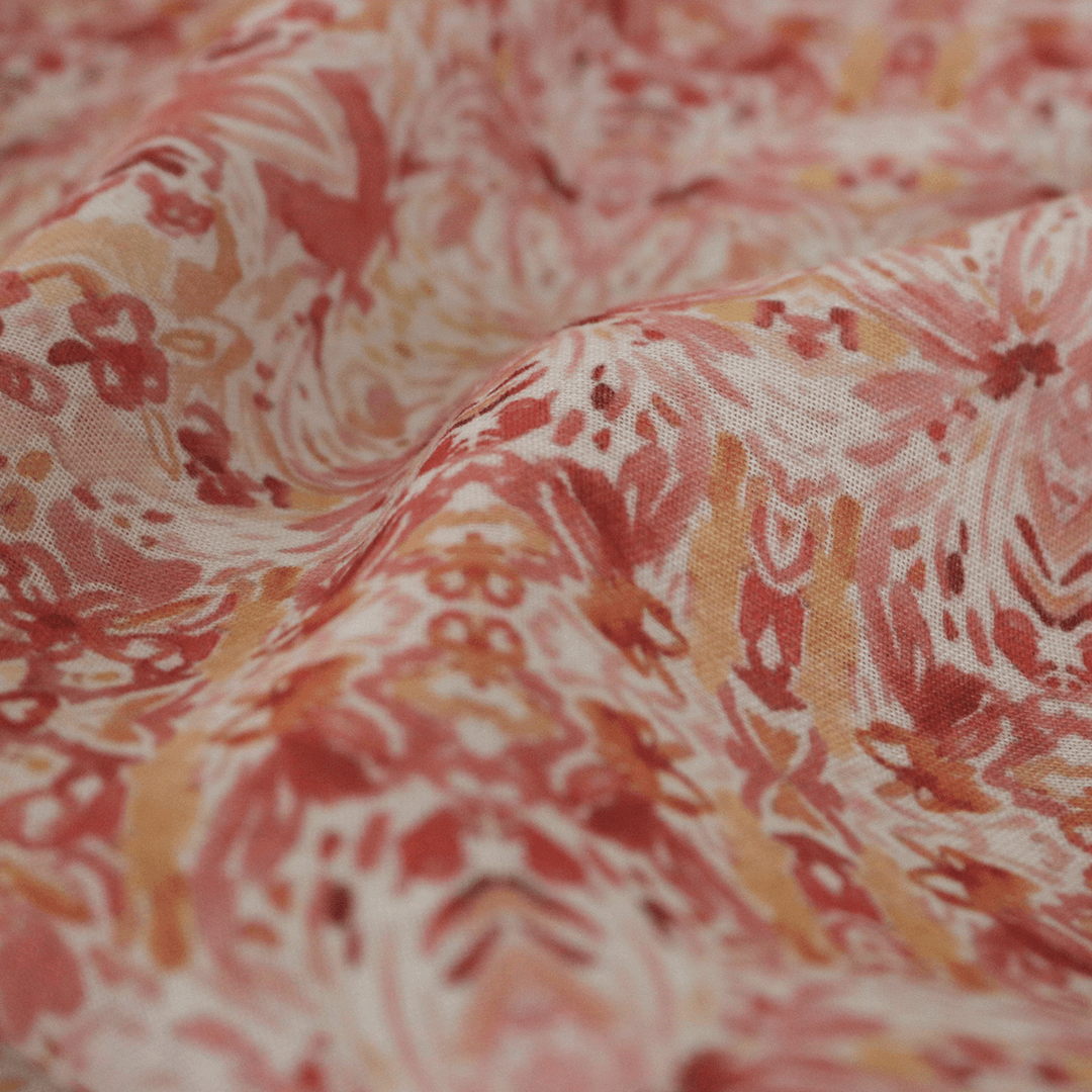 Lovely Watercolour Seamless Multi Pattern Digital Printed Fabric - Linen - FAB VOGUE Studio®