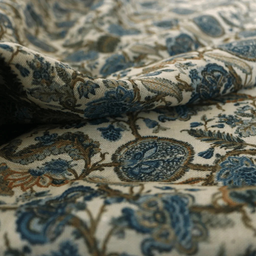 Western Acanthus Flower Jungle Digital Printed Fabric - Linen – poli 0 fvs2035 110 western acanthus flower jungle digital printed fabric linen 2