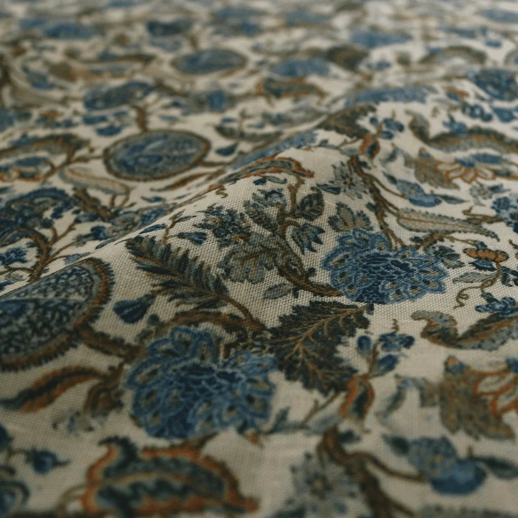 Western Acanthus Flower Jungle Digital Printed Fabric - Linen – poli 0 fvs2035 110 western acanthus flower jungle digital printed fabric linen 3