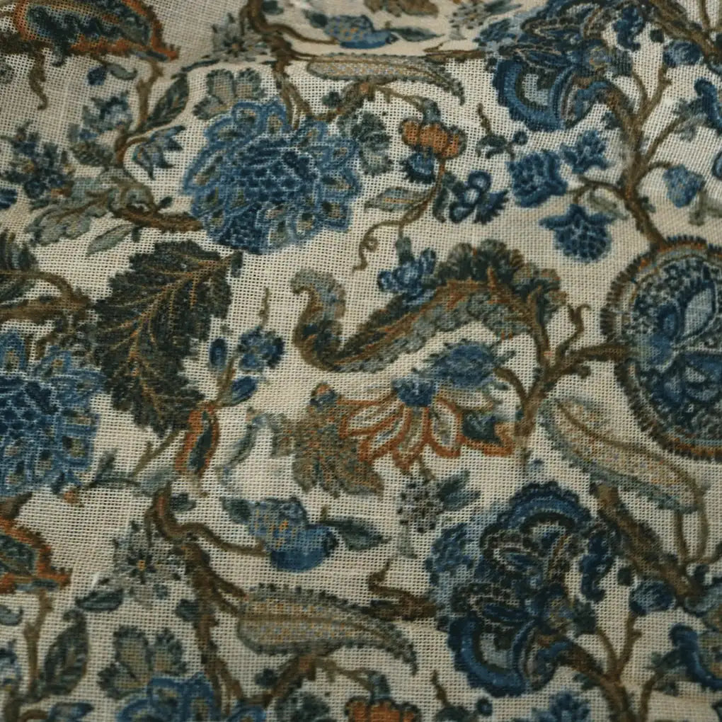 Western Acanthus Flower Jungle Digital Printed Fabric - Linen – poli 0 fvs2035 110 western acanthus flower jungle digital printed fabric linen 4