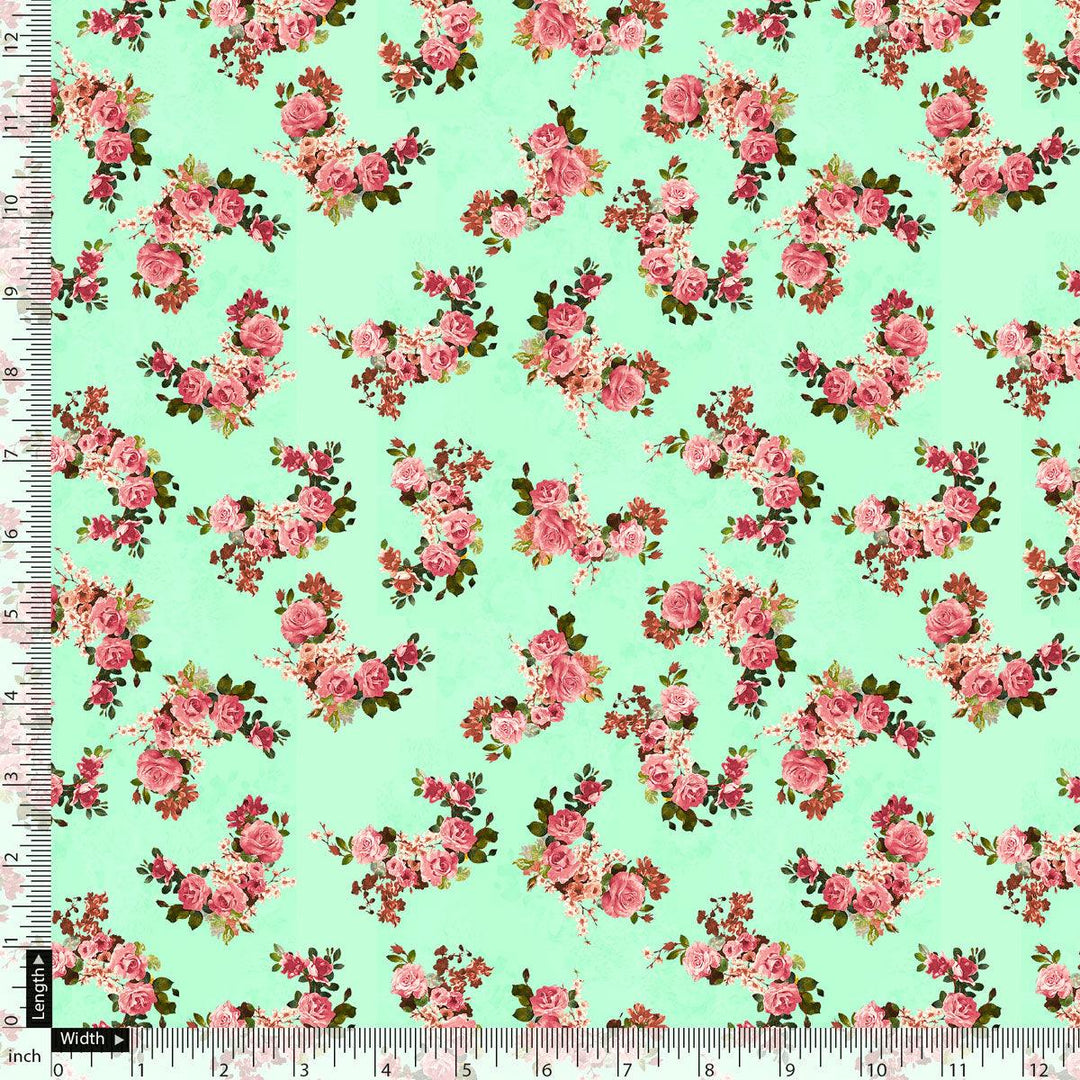 Lime Flower Pashmina Printed Fabric - FAB VOGUE Studio®