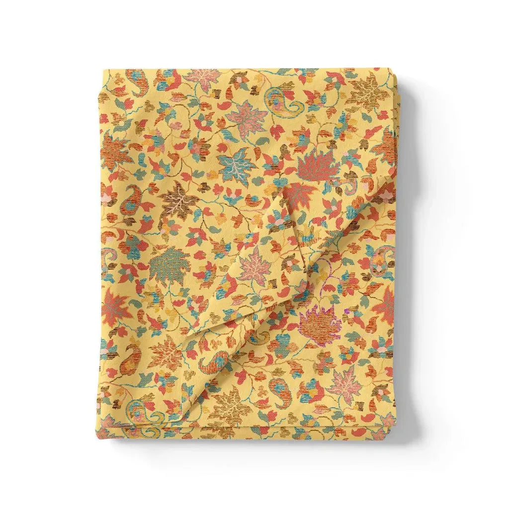 Yellow Leafs Pashmina Printed Fabric – popa 0 ma012236 108 yellow leafs pashmina printed fabric 3