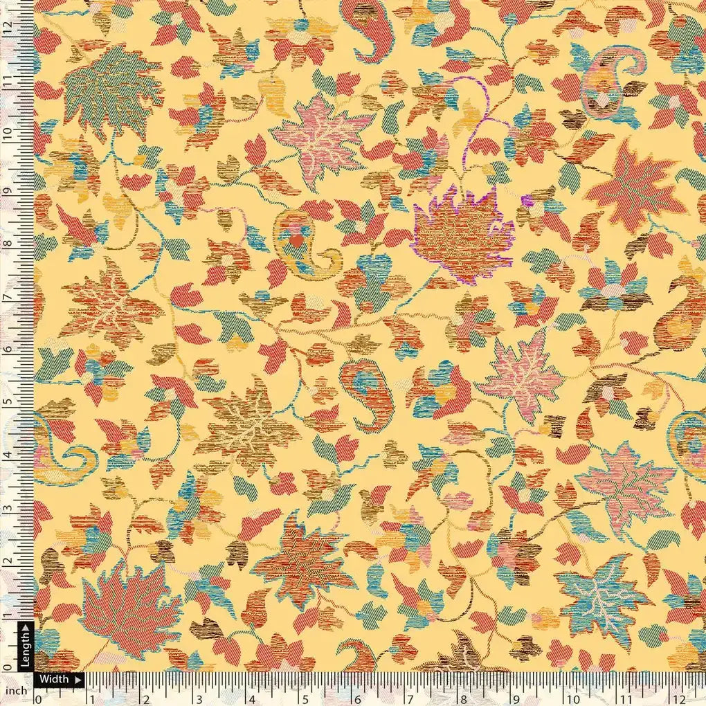 Yellow Leafs Pashmina Printed Fabric – popa 0 ma012236 108 yellow leafs pashmina printed fabric 5