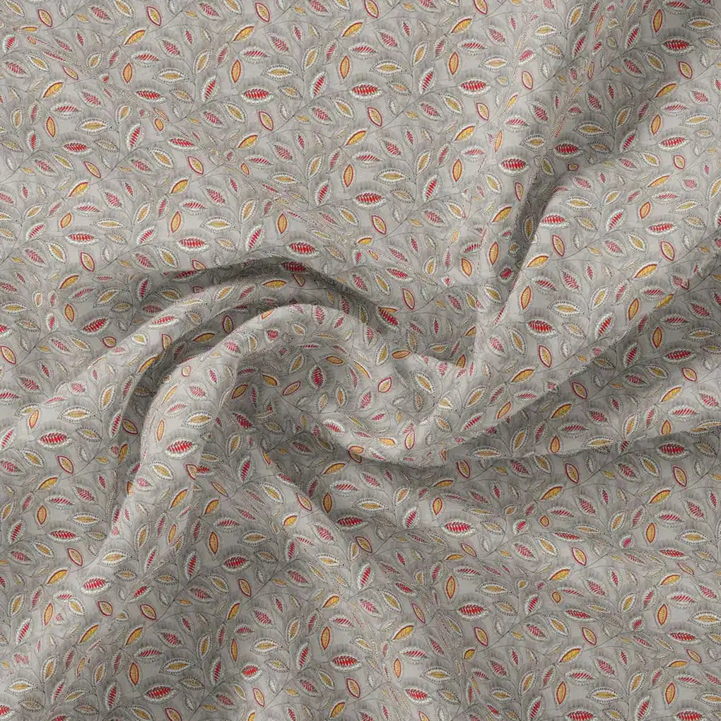 Gray Leaves Pashmina Printed Fabric – popa 0 ma012442 108 gray leaves pashmina printed fabric 1