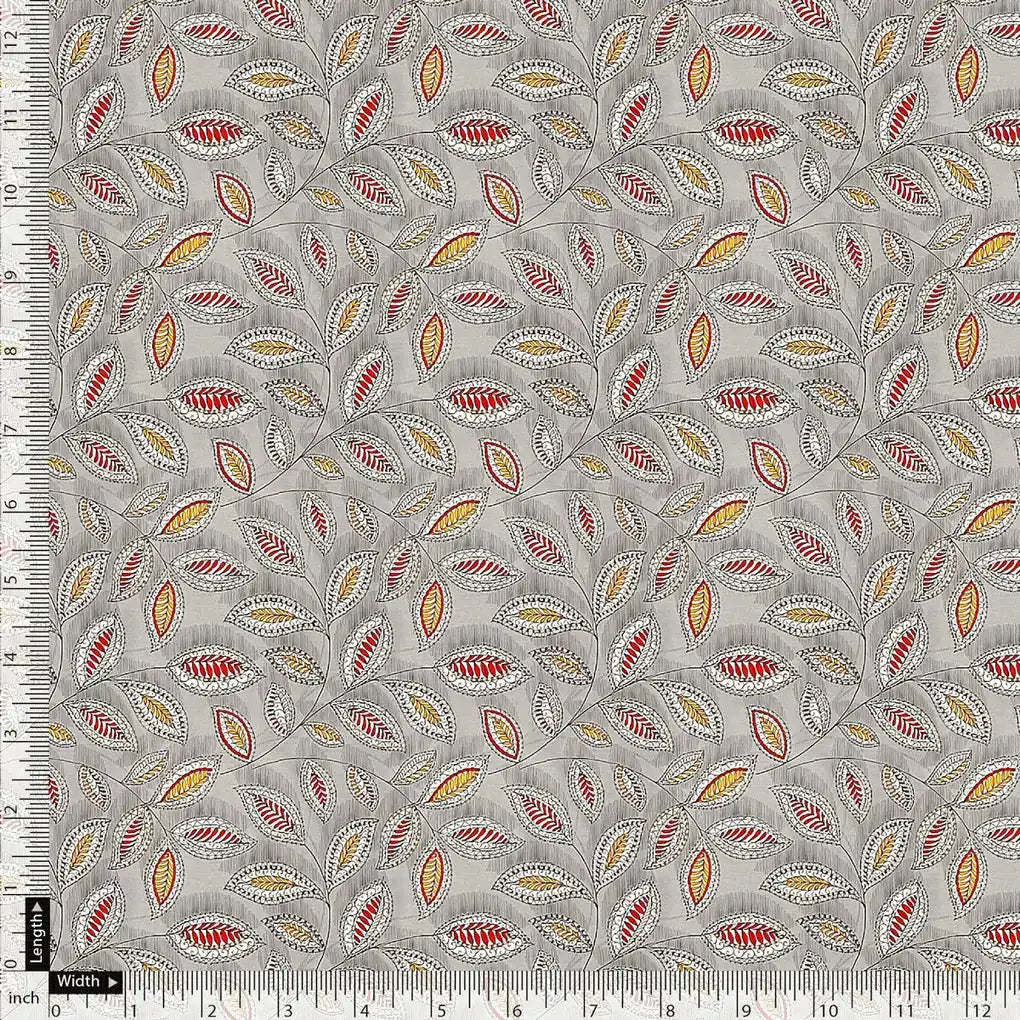 Gray Leaves Pashmina Printed Fabric – popa 0 ma012442 108 gray leaves pashmina printed fabric 5
