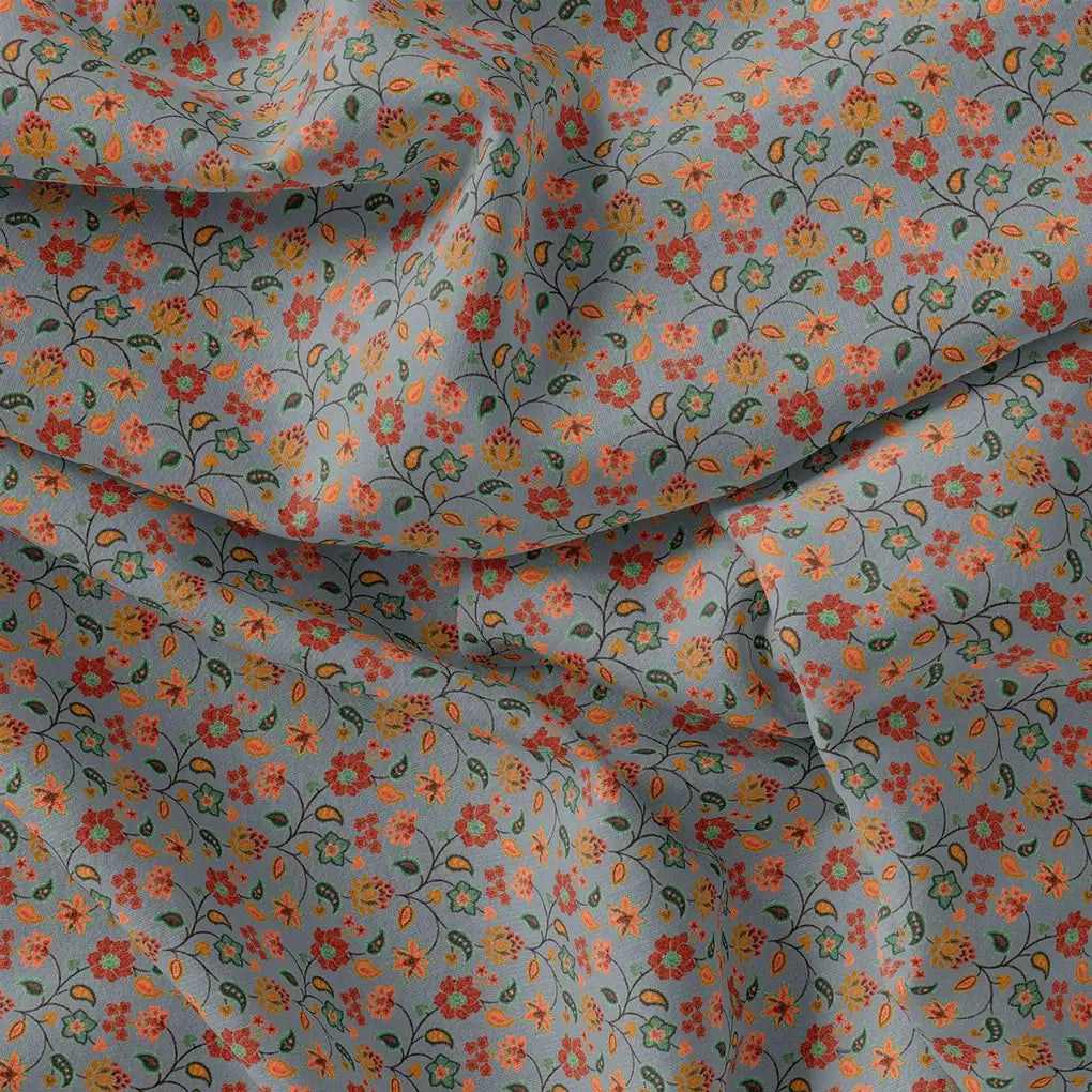 Dark Gray, Red, Yellow Western Pashmina Printed Fabric – popa 0 ma014068 108 dark gray red yellow western pashmina printed fabric 4