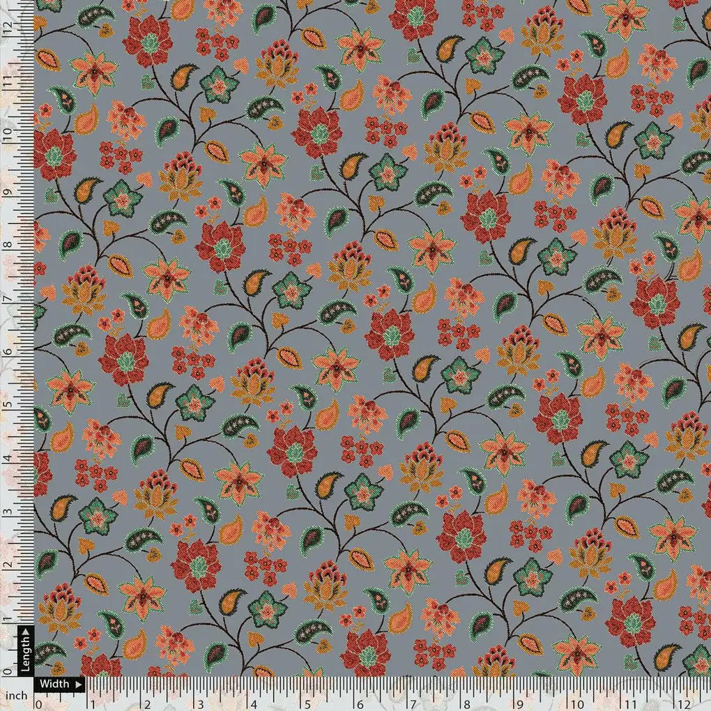 Dark Gray, Red, Yellow Western Pashmina Printed Fabric – popa 0 ma014068 108 dark gray red yellow western pashmina printed fabric 5