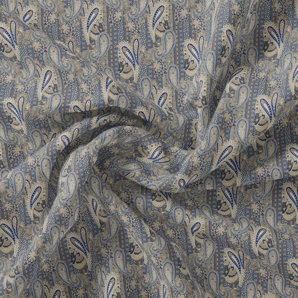Gray Paisley Pashmina Printed Fabric – popa 0 ma014349 108 gray paisley pashmina printed fabric 1
