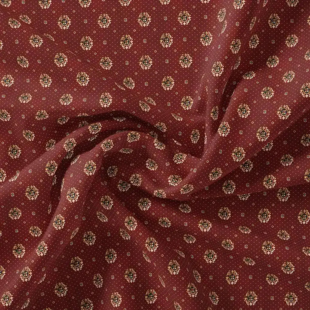 Maroon Flower Pashmina Printed Fabric – popa 0 ma015586 108 maroon flower pashmina printed fabric 1