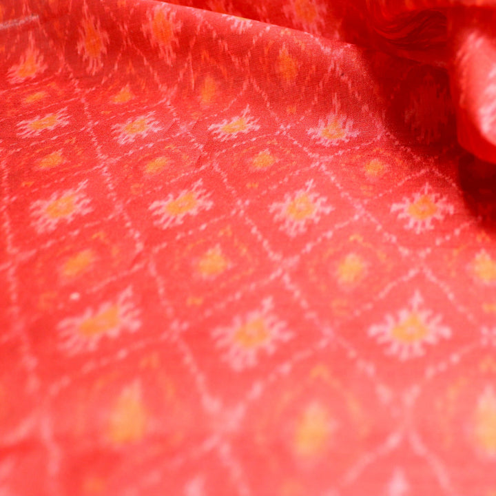 Red Check Digital Printed Fabrics - FAB VOGUE Studio®