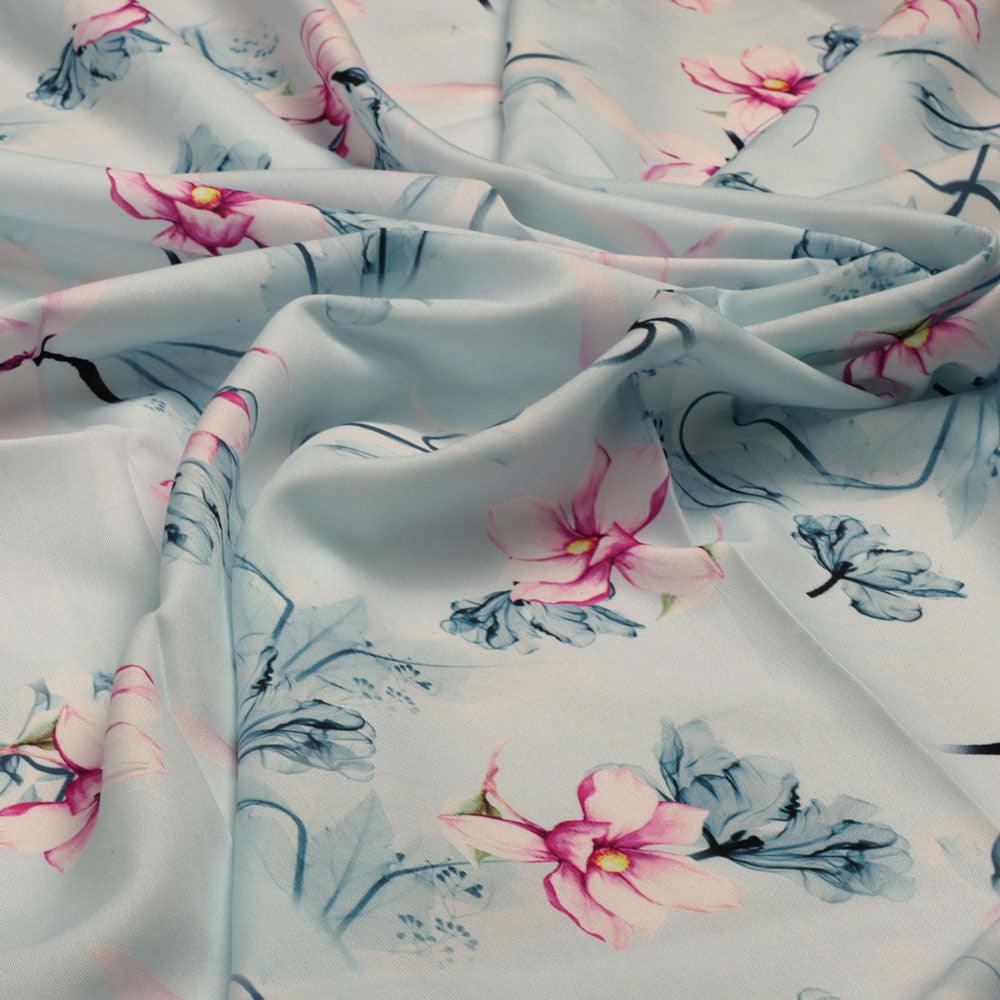 Blue Floral Digital Printed Fabric – ra 0 0ta05260 110 blue floral digital printed fabric 3