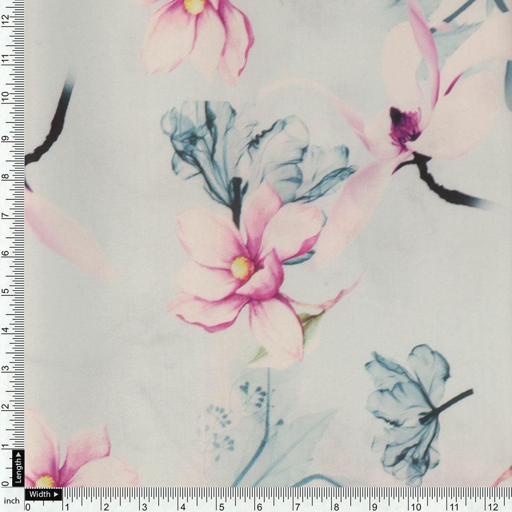 Blue Floral Digital Printed Fabric – ra 0 0ta05260 110 blue floral digital printed fabric 4