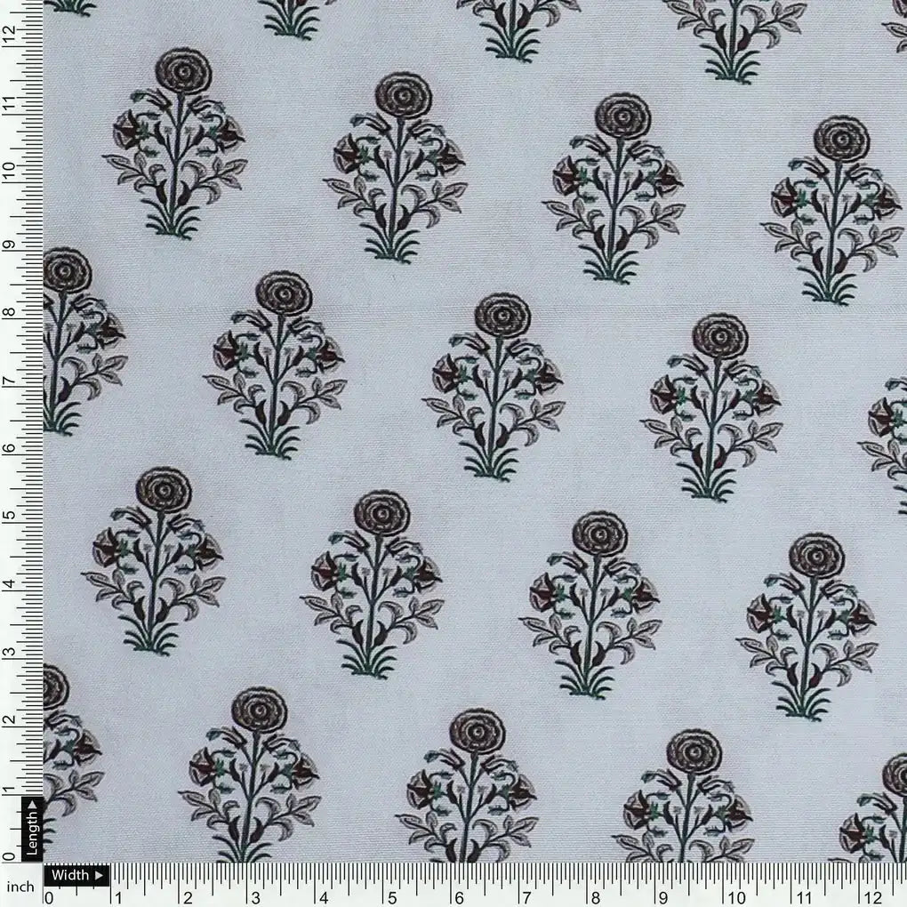 Seamless Indian Mughal Motif Flower Digital Printed Fabric - Rayon – ra 0 ma0120 110 seamless indian mughal motif flower digital printed fabric rayon 4