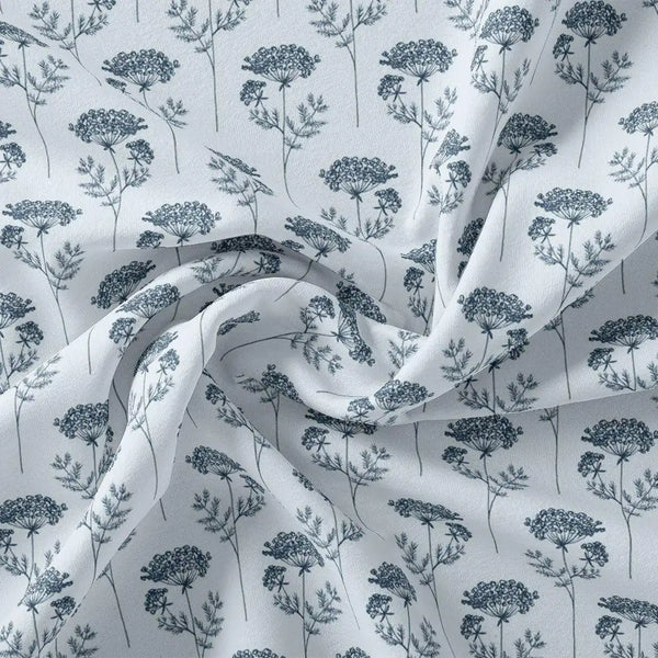 Winter Icy Flower Digital Printed Fabric  - Rayon – ra 0 ma0126 110 winter icy flower digital printed fabric rayon 1