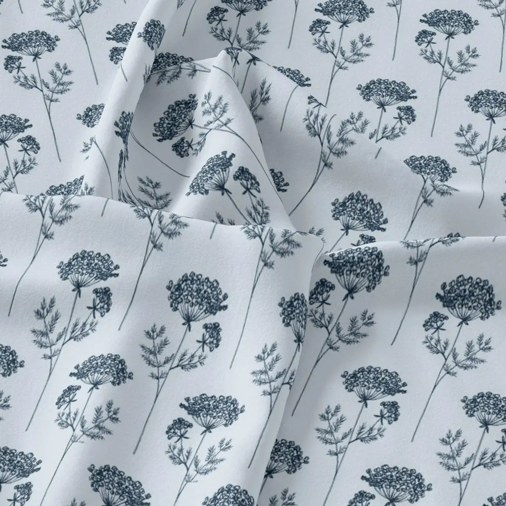 Winter Icy Flower Digital Printed Fabric  - Rayon – ra 0 ma0126 110 winter icy flower digital printed fabric rayon 3