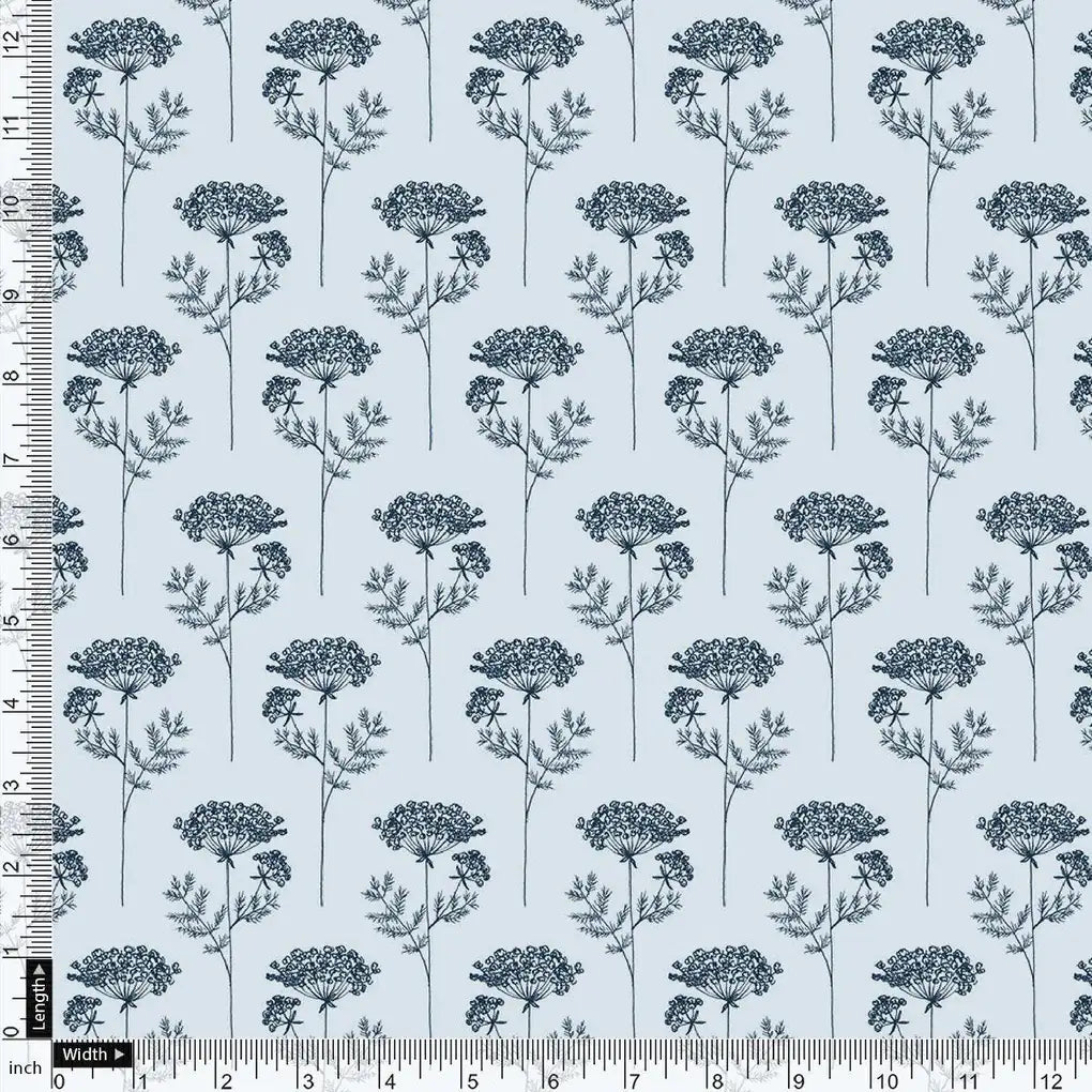 Winter Icy Flower Digital Printed Fabric  - Rayon – ra 0 ma0126 110 winter icy flower digital printed fabric rayon 4