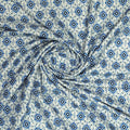 Tiny Blue Medallion Motif Digital Printed Fabric  - Rayon – ra 0 ma012738 110 tiny blue medallion motif digital printed fabric rayon 1