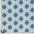 Tiny Blue Medallion Motif Digital Printed Fabric  - Rayon – ra 0 ma012738 110 tiny blue medallion motif digital printed fabric rayon 4