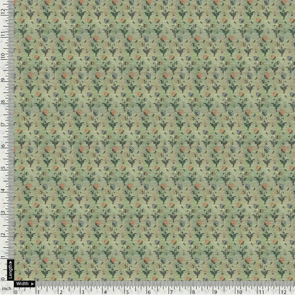 Beautiful Green Seamless Motif Flower Digital Printed Fabric - Rayon – ra 0 ma0128 110 beautiful green seamless motif flower digital printed fabric rayon 4