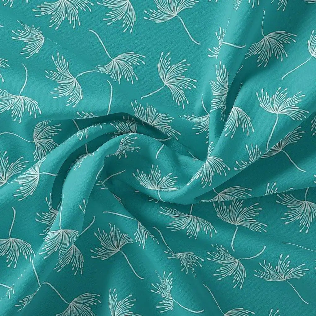 White Floating Flower Digital Printed Fabric - Rayon – ra 0 ma0139 110 white floating flower digital printed fabric rayon 1