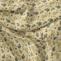 Lovely Chrysanthemum Golden With Hemlock Flower Digital Printed Fabric - Rayon – ra 0 ma014341 110 lovely chrysanthemum golden with hemlock flower digital printed fabric rayon 3