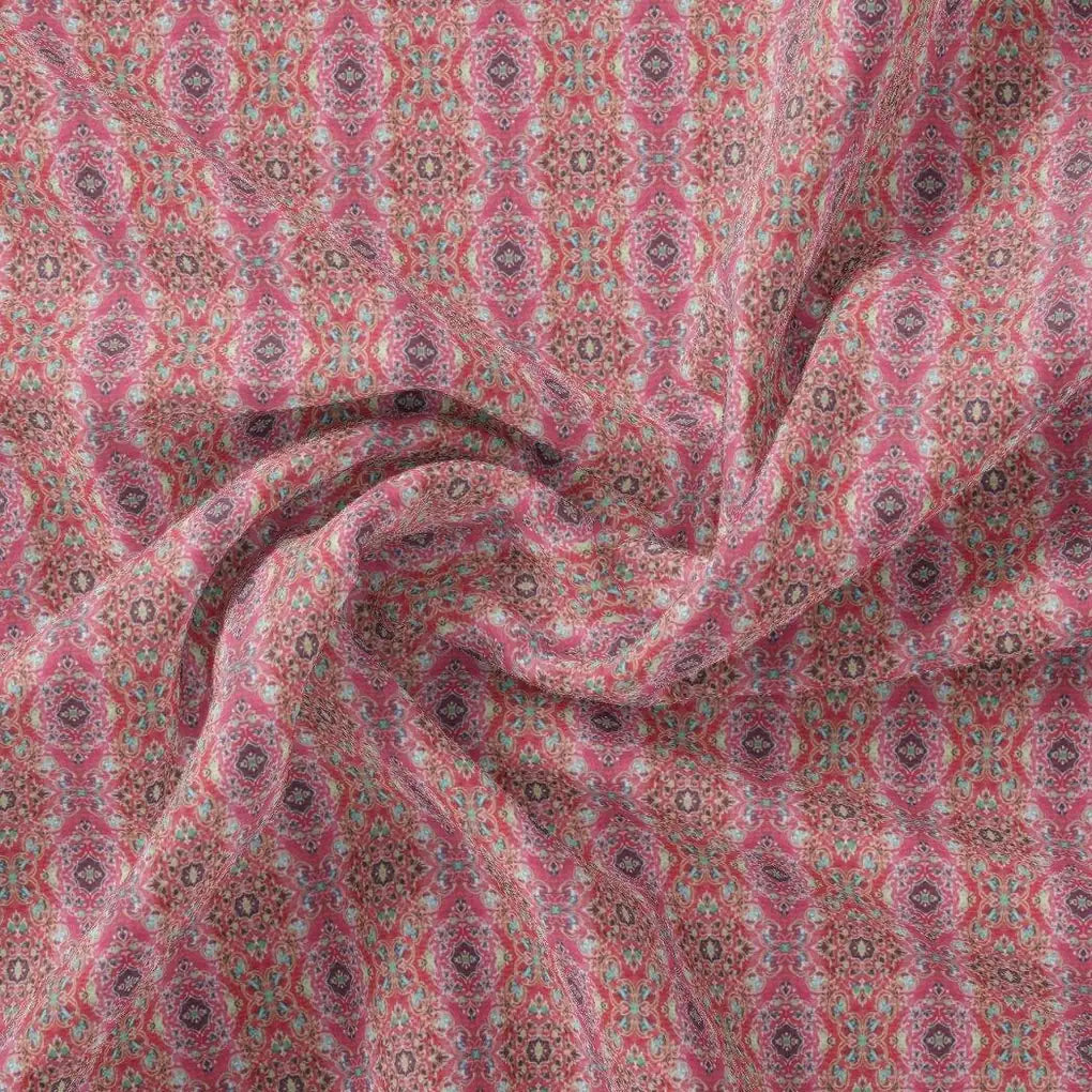 Classical Damask With Charm Colour Digital Printed Fabric - Rayon – ra 0 ma01526 110 classical damask with charm colour digital printed fabric rayon 1