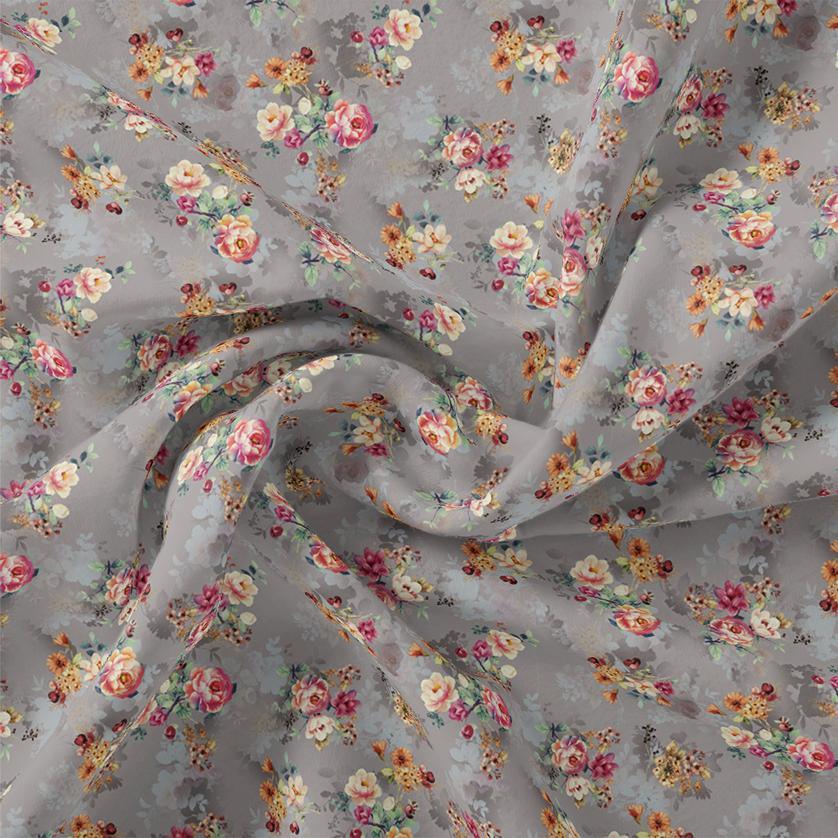 Beautiful Gradient Poppy And Orchid Flower Digital Printed Fabric - Rayon – ra 0 ma016844 110 beautiful gradient poppy and orchid flower digital printed fabric rayon 1