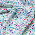 Tiny Multicolour Leaves With Tiny Flower Digital Printed Fabric - Rayon – ra 0 ma017710 110 tiny multicolour leaves with tiny flower digital printed fabric rayon 3