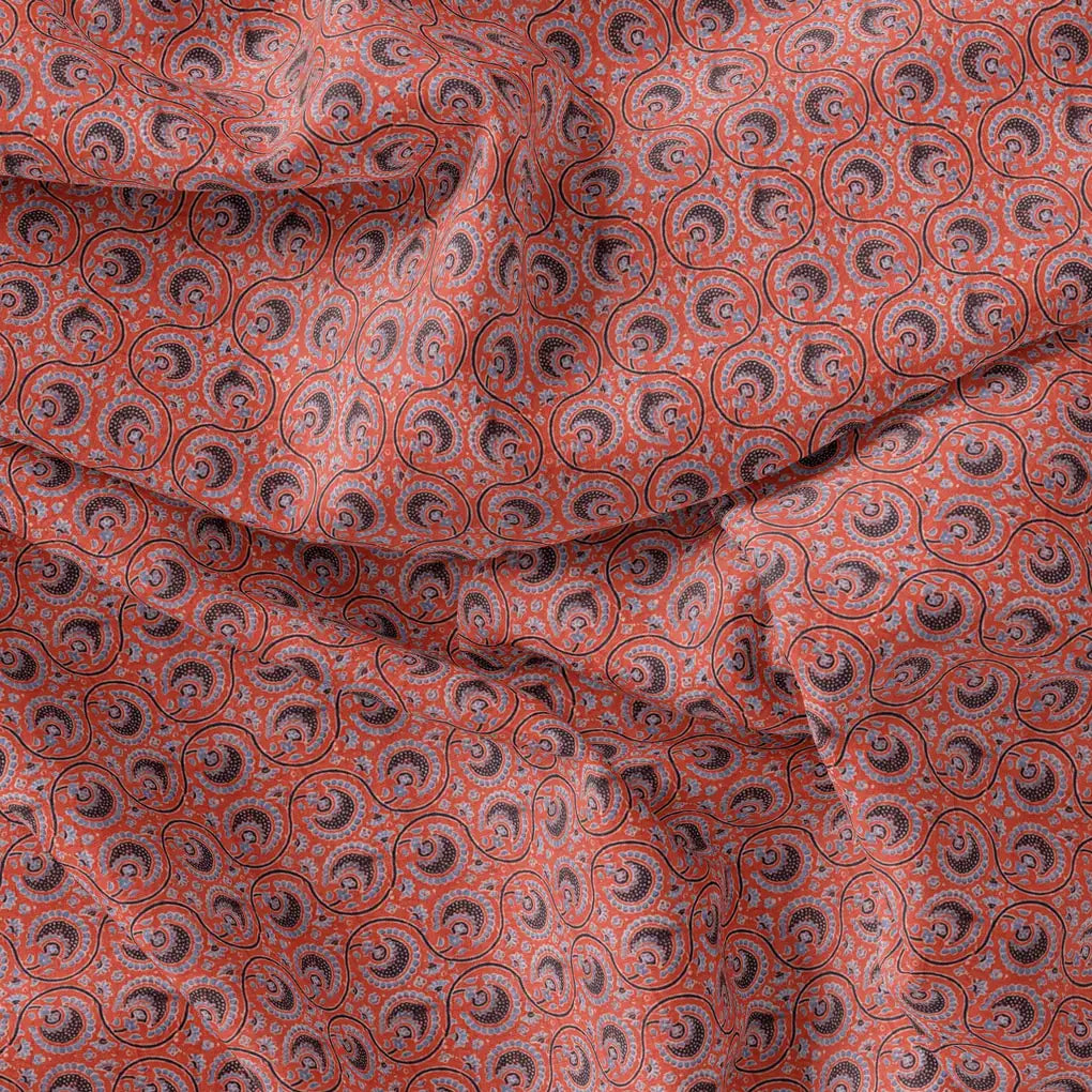 Decorative Quatrefoil With Red Flower Digital Printed Fabric - Rayon – ra 0 ma0284 110 decorative quatrefoil with red flower digital printed fabric rayon 3