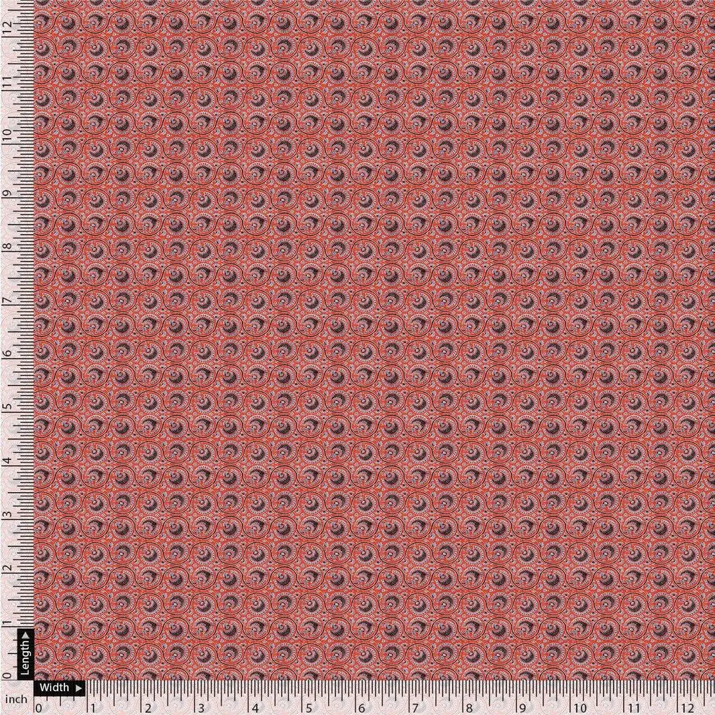 Decorative Quatrefoil With Red Flower Digital Printed Fabric - Rayon – ra 0 ma0284 110 decorative quatrefoil with red flower digital printed fabric rayon 4