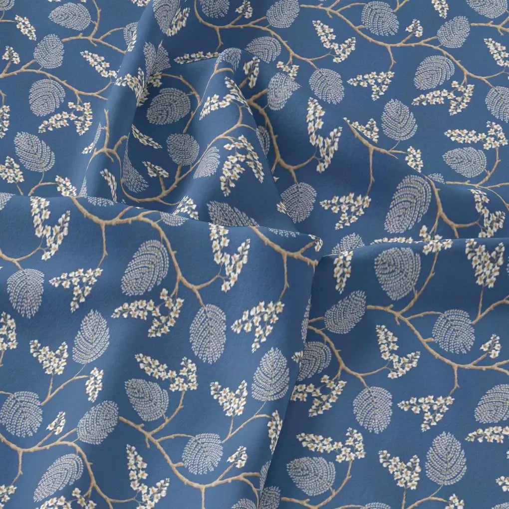 White Jasud Flower With Stalk Digital Printed Fabric - Rayon – ra 0 ma02863p3 110 white jasud flower with stalk digital printed fabric rayon 3