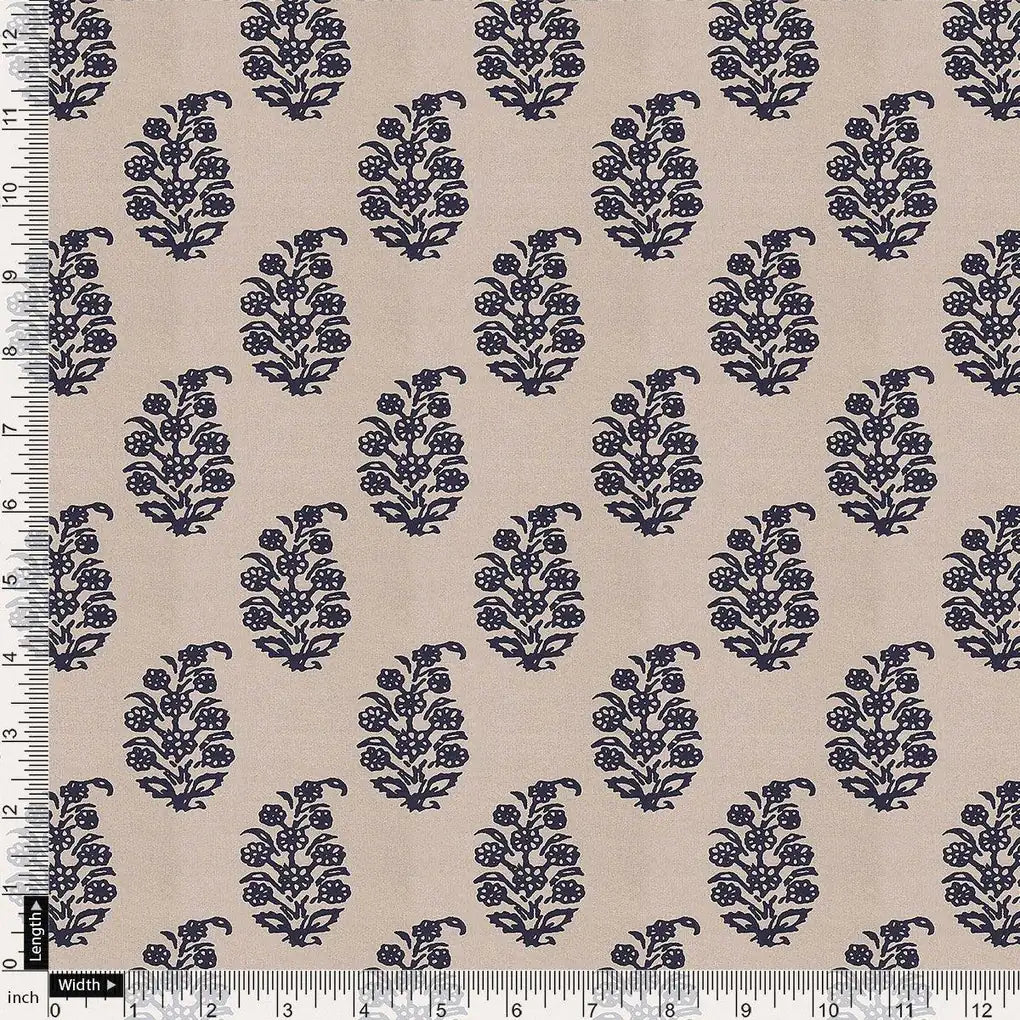 Block Print Motif Digital Printed Fabric - Rayon – ra 0 ma03105p4 110 block print motif digital printed fabric rayon 4