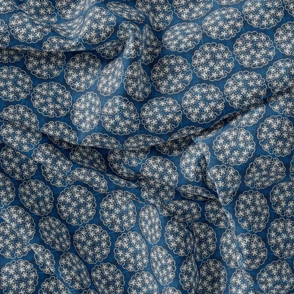 New Multi Round Star Blue Digital Printed Fabric - Rayon – ra 0 ma0580 110 new multi round star blue digital printed fabric rayon 3