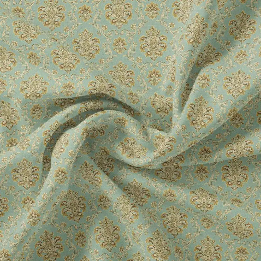 A timeless damask print that whispers tales of heirloom elegance and quiet grandeur.