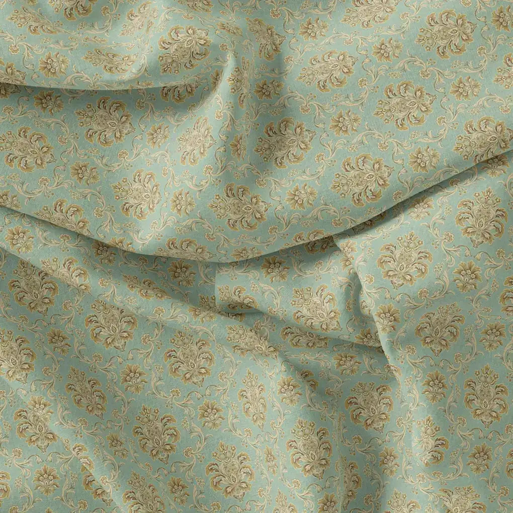 Beautiful Golden Fleur De Lis Pattern Digital Printed Fabric - Rayon – ra 0 ma0584 110 beautiful golden fleur de lis pattern digital printed fabric rayon 3
