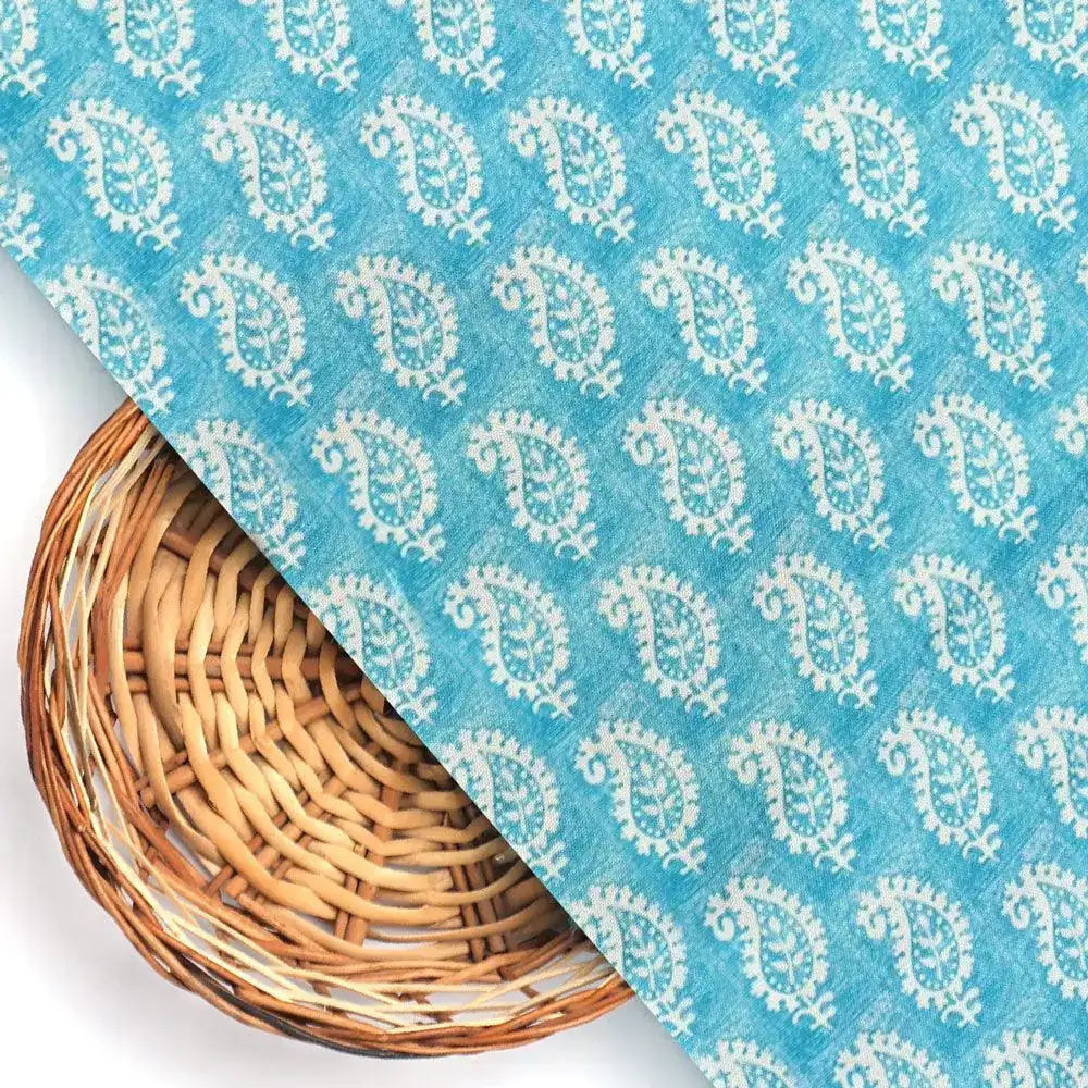 Morden Mango Leaves With Gumbo Colour Digital Printed Fabric - Rayon – ra 0 ma0694 110 morden mango leaves with gumbo colour digital printed fabric rayon 2