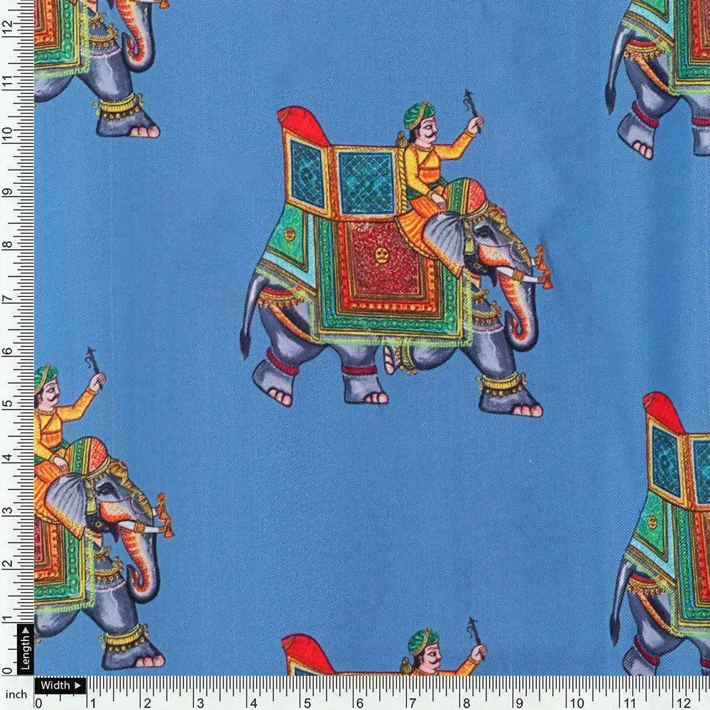 Traditional Elephant Motif Digital Printed Fabric – ra 0 ta01133 110 traditional elephant motif digital printed fabric 4