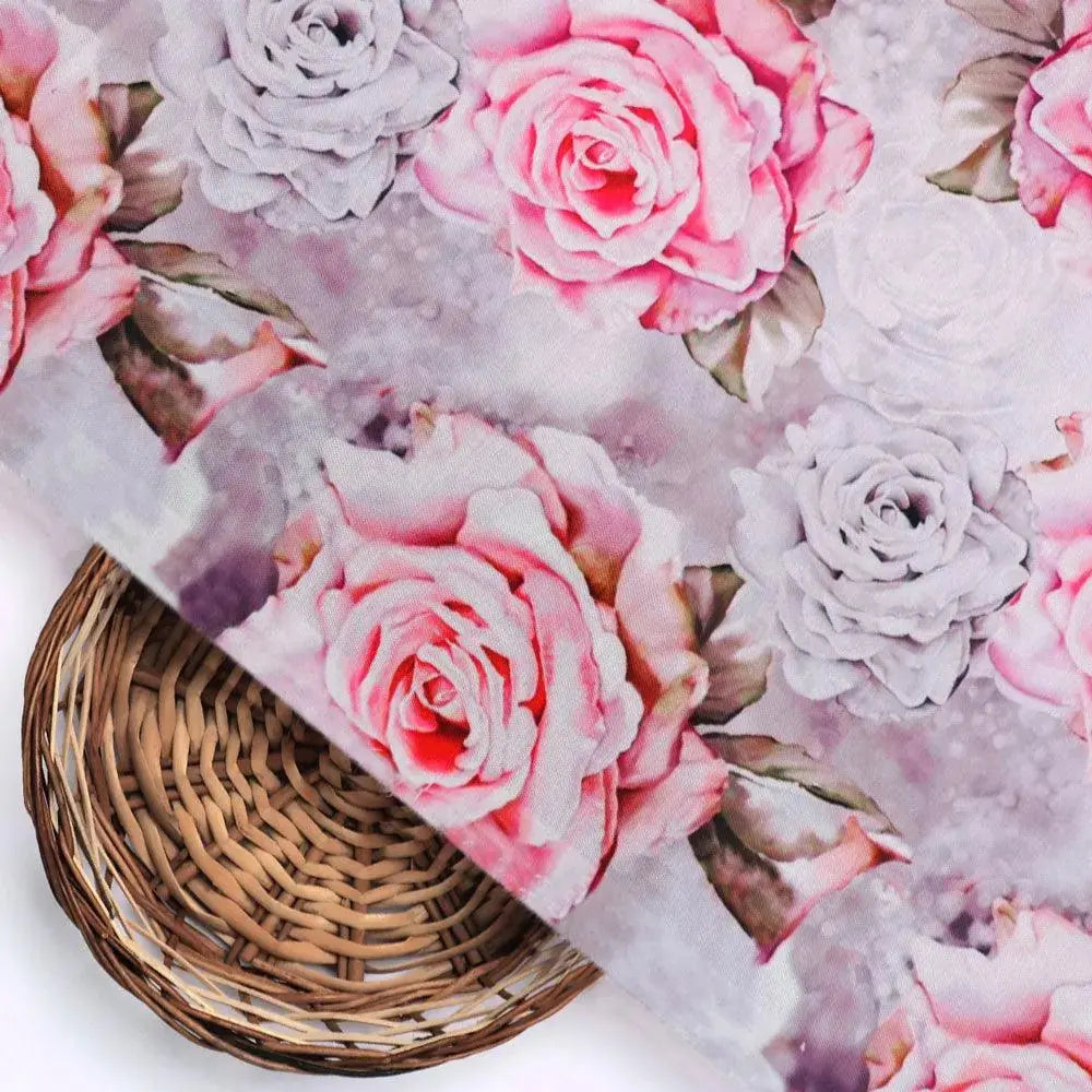 Rosegold Flower Digital Printed Fabric – ra 0 ta01141 110 rosegold flower digital printed fabric 2
