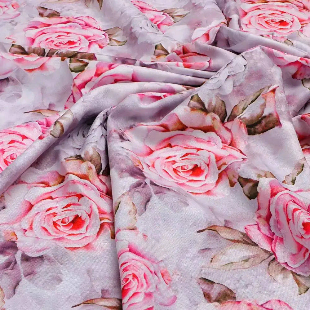 Rosegold Flower Digital Printed Fabric – ra 0 ta01141 110 rosegold flower digital printed fabric 3