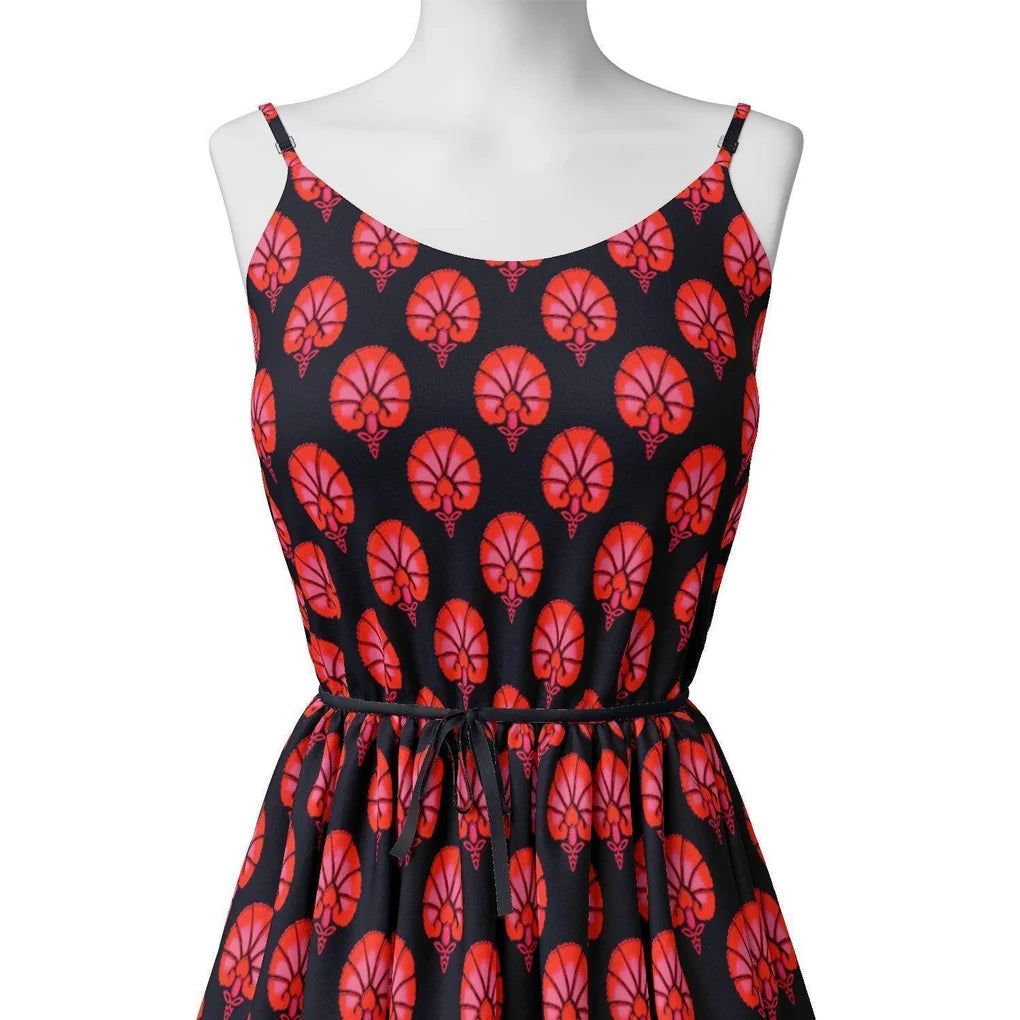 Beautiful Red Floral Over Dark Blue Base Printed Fabric – ra 0 ta01245 110 beautiful red floral over dark blue base printed fabric 2